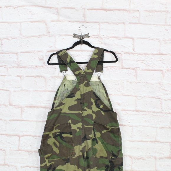 *Unbranded Green 100% Cotton Camouflage Overall Size 36 - Picture 5 of 8
